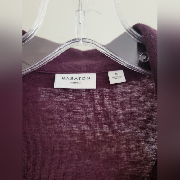 BABATON Currency Polo long sleeve in Noble purple colour, STILL IN STORE - Picture 9 of 9